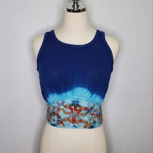 Free people floral ombre vintage top